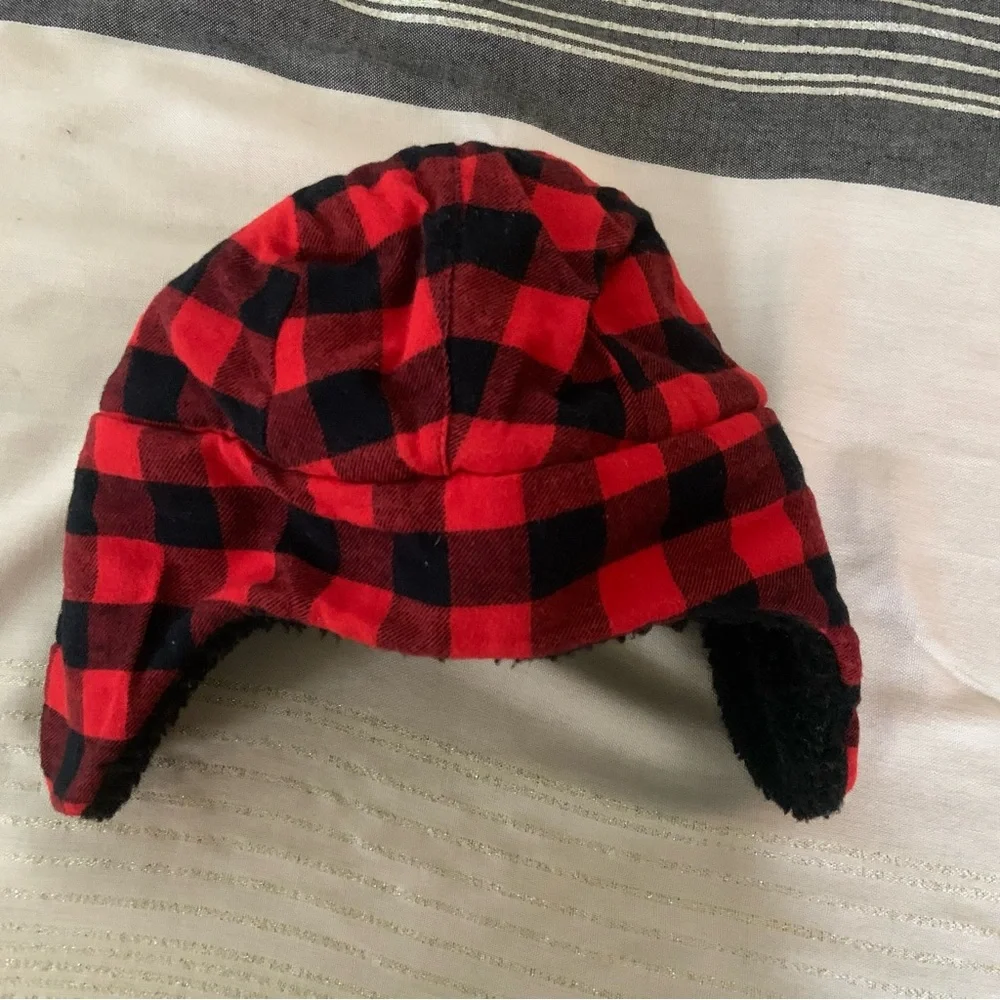 Carter’s Toddler Sherpa Lined Plaid Lumberjack Hat